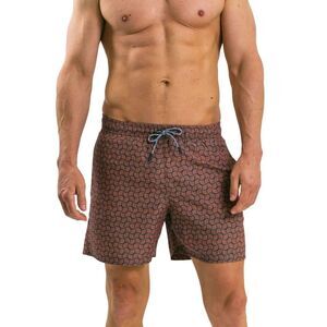 RIPT Essentials Mens Swirl Print Swim Shorts / Orange